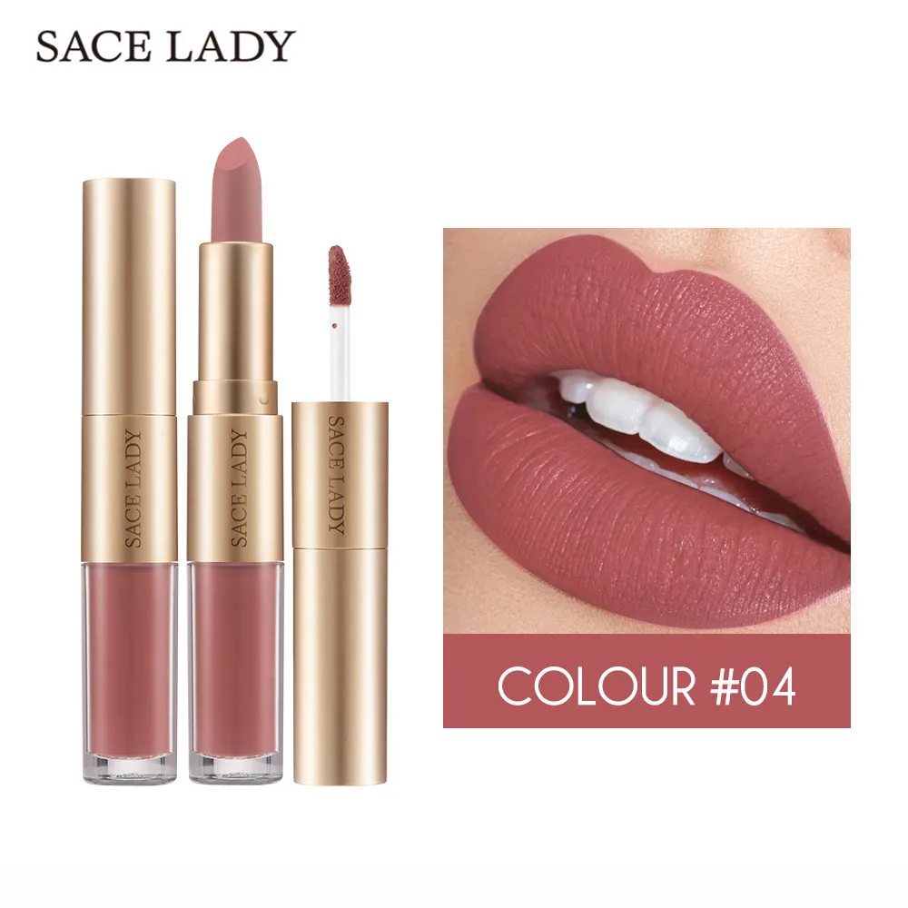 SACE LADY 2 in 1 Lipstick Lip Gloss Matte Make Up Waterproof Liquid Lip Stick Long Lasting Moisture 12 Colors Red Lips Wholesale
SACE LADY 2 in 1 Lipstick Lip Gloss Matte Make Up Waterproof Liquid Lip Stick Long Lasting Moisture 12 Colors Red Lips Wholesale