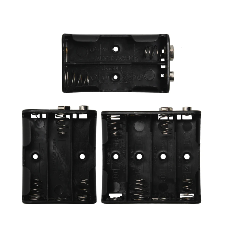 50 Pcs 2 3 4 AA 2A Battery Holder Case Cover With 9V Positive& Negative Buckle Side By Side Battery Container Drop Shipping
50 Pcs 2 3 4 AA 2A Battery Holder Case Cover With 9V Positive& Negative Buckle Side By Side Battery Container Drop Shipping