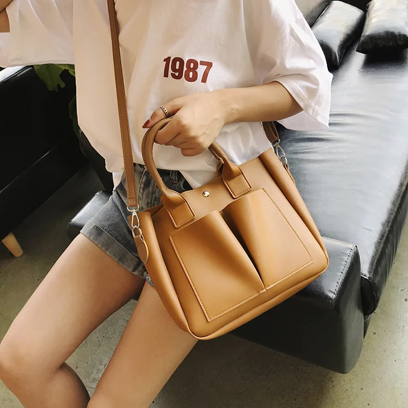 2018 Spring New Style European And American Minimalist Large Capacity PU Leather WOMEN'S Bag Versatile Shoulder Bag Hand Shoulde
2018 Spring New Style European And American Minimalist Large Capacity PU Leather WOMEN'S Bag Versatile Shoulder Bag Hand Shoulde