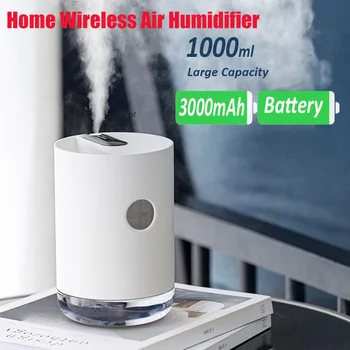 1000ml Home Air Humidifier Portable Wireless USB Aroma Water Mist Diffuser 3000mAh Battery Life Show Humidificador
1000ml Home Air Humidifier Portable Wireless USB Aroma Water Mist Diffuser 3000mAh Battery Life Show Humidificador