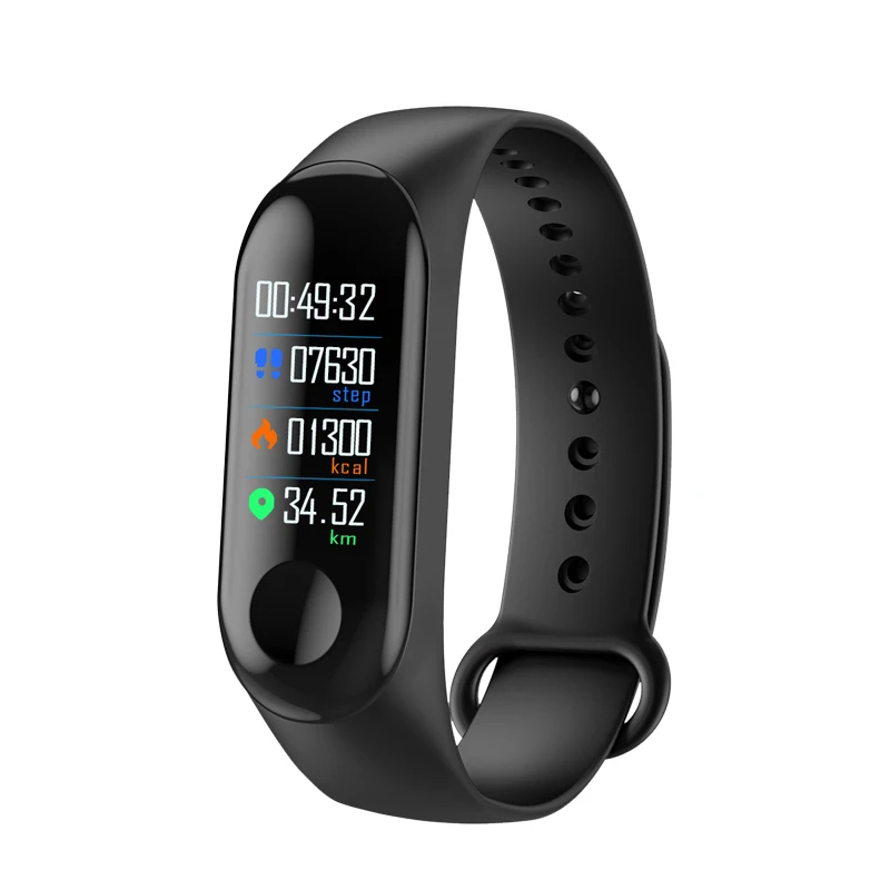 LCD Smart Color Screen Watch Wristband Heart Rate Sports Pedometer Monitoring Waterproof Bracelet Unisex 13.3x8.6x2.5cm EM88 | Электроника