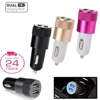 Universal DC 12-24V 2.1A 2 in 1 USB2.0 Car Charger Socket Lighter USB Power Outlet For Car Plug and Play Gold/Pink/Black
Universal DC 12-24V 2.1A 2 in 1 USB2.0 Car Charger Socket Lighter USB Power Outlet For Car Plug and Play Gold/Pink/Black