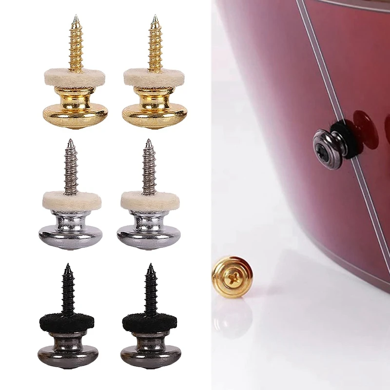 2PCS Wool Copper Guitar Strap Lock Locking Pegs Pins Mushroom Shape End Button for Acoustic Classical Electric Bass Guitar Ukule
2PCS Wool Copper Guitar Strap Lock Locking Pegs Pins Mushroom Shape End Button for Acoustic Classical Electric Bass Guitar Ukule