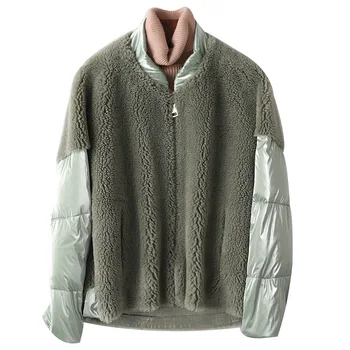 Sheep Down-sheared Coat with Woman Composite Fur in One Stitching Down Garment Particle Down Fur Short-style Coat
Sheep Down-sheared Coat with Woman Composite Fur in One Stitching Down Garment Particle Down Fur Short-style Coat