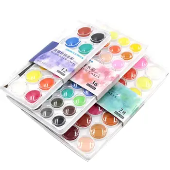 12/16/28/36 Colors Pigment Solid Watercolor Paint Brush School Art Stationery With a storage case to carry store for student
12/16/28/36 Colors Pigment Solid Watercolor Paint Brush School Art Stationery With a storage case to carry store for student