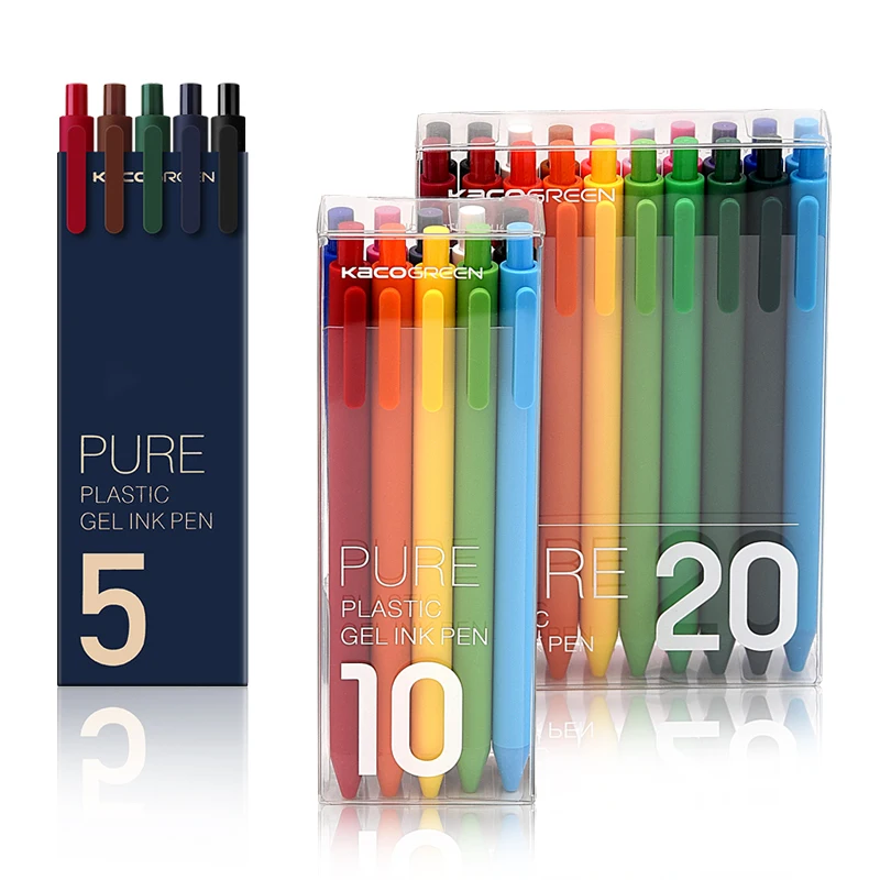 Andstal KACO 20/10/5 Colors Retractable Gel Pen Set 0.5mm Colorful Gel Ink Pen Refill gelpen for school office stationary pens
Andstal KACO 20/10/5 Colors Retractable Gel Pen Set 0.5mm Colorful Gel Ink Pen Refill gelpen for school office stationary pens