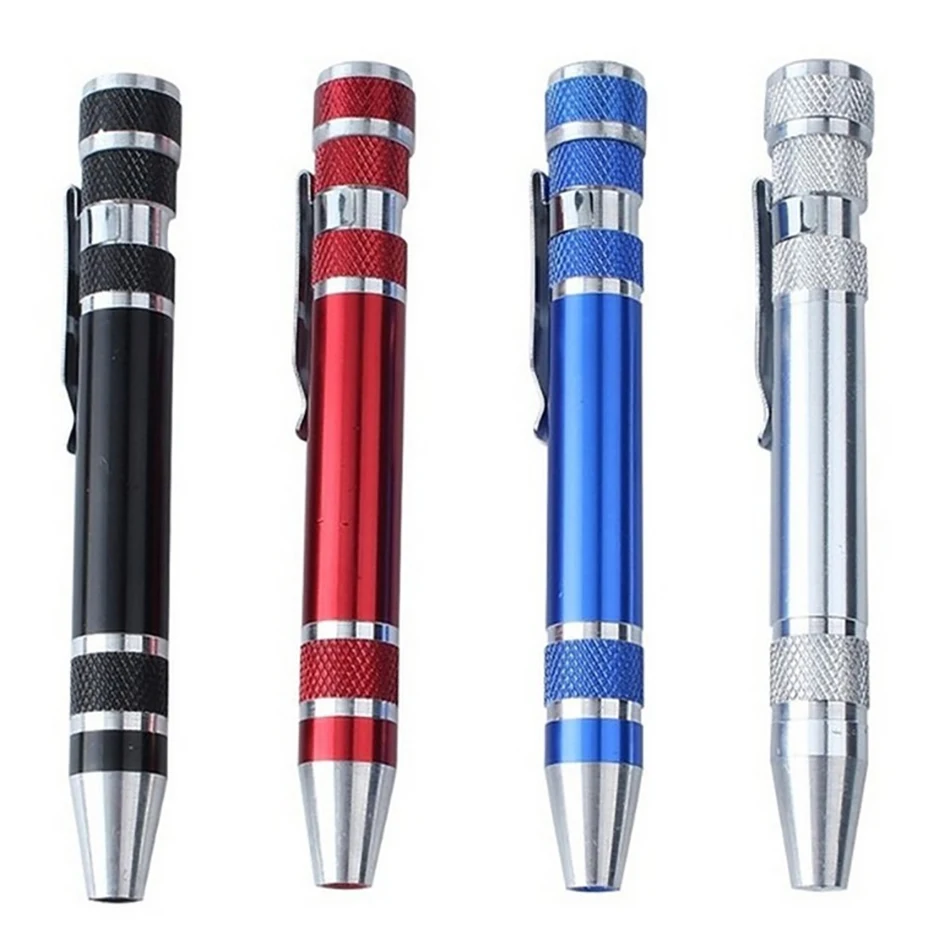 8 In 1 Precision Pen Screw Driver Multifunction Mini Aluminum Screwdriver Set Repair Tools Kit for Cell Phone Repair Tool Set
8 In 1 Precision Pen Screw Driver Multifunction Mini Aluminum Screwdriver Set Repair Tools Kit for Cell Phone Repair Tool Set