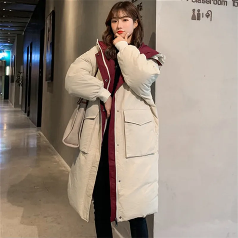 2019 New Fashion Down Cotton Coats Women's Autumn Winter Cotton Padded Jacket Korean Loose Clothes long Parkas Overcoats V996
2019 New Fashion Down Cotton Coats Women's Autumn Winter Cotton Padded Jacket Korean Loose Clothes long Parkas Overcoats V996