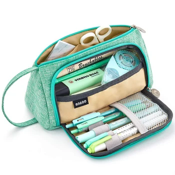 Multi-function pencil case Large capacity zipper pouch Canvas cosmetic bag Office&school storage use
Multi-function pencil case Large capacity zipper pouch Canvas cosmetic bag Office&school storage use