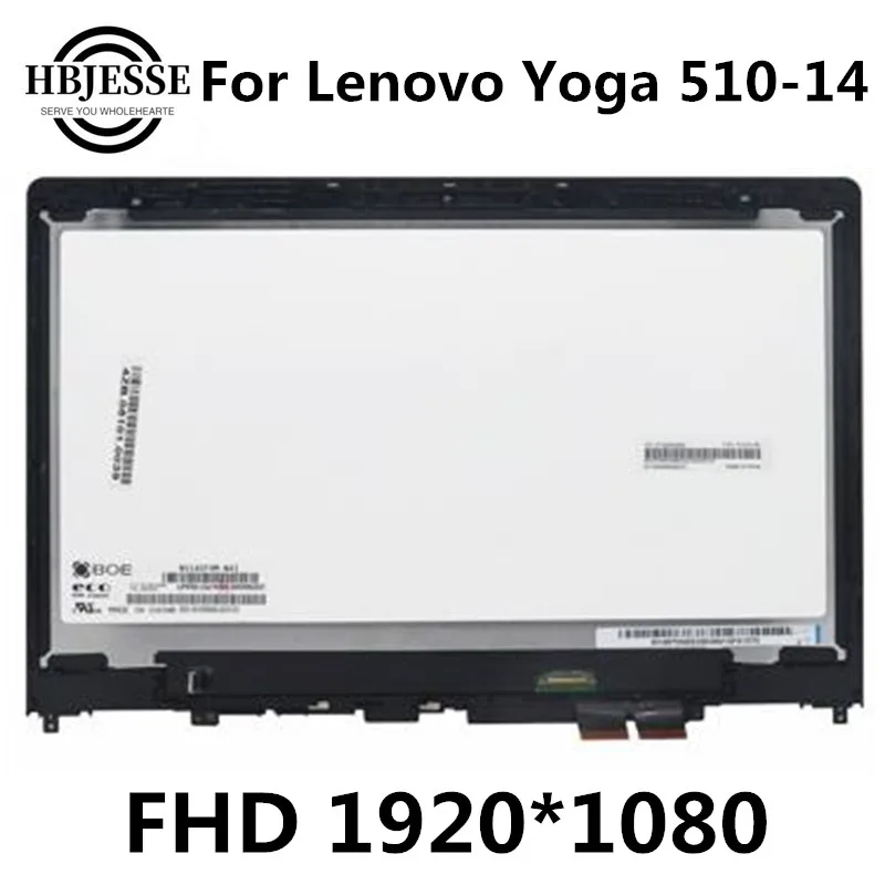 

NEW for Lenovo Yoga 510-14 14AST 14ISK 80S yoga 510-14ikb Touch Screen Digitizer LCD Assembly Panel FHD 1920*1080