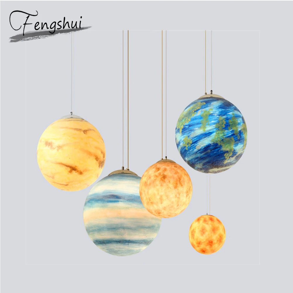 Modern LED Resin Planet Pendant Lights Lighting Bedroom Dining Living Room Noridc Pendant Lamps Kitchen Fixtures Luminaire
Modern LED Resin Planet Pendant Lights Lighting Bedroom Dining Living Room Noridc Pendant Lamps Kitchen Fixtures Luminaire