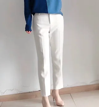 Women Elegant Office Work Wear Pants Ankle-length OL Lady Trousers White Black
Women Elegant Office Work Wear Pants Ankle-length OL Lady Trousers White Black