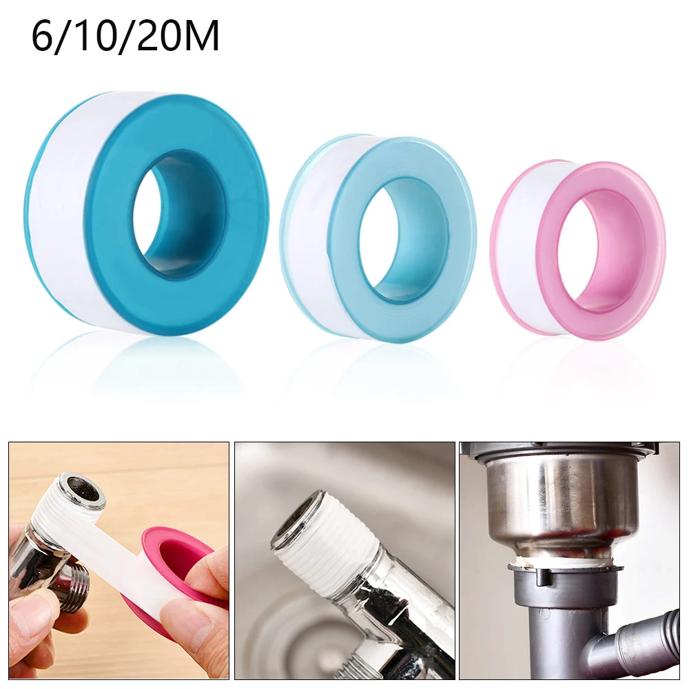 1 PC Roll 6/10/20M Teflon Random Color White PTFE Tape Water Pipe Sealing Band Oil-free Belt Joint Plumber Repair Tool
1 PC Roll 6/10/20M Teflon Random Color White PTFE Tape Water Pipe Sealing Band Oil-free Belt Joint Plumber Repair Tool