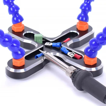Soldering Helping Hands Third Hand Soldering Tool Soldering Station With 4 Flexible Arms For Electronics Repair
Soldering Helping Hands Third Hand Soldering Tool Soldering Station With 4 Flexible Arms For Electronics Repair