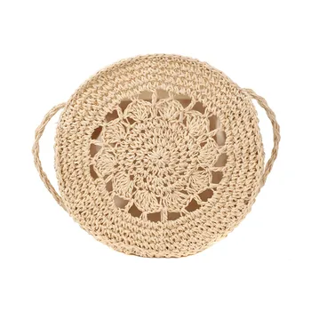 Fashion Versatile Women Retro Hand-Weaved Circle Large Bag Hasp Solid Crossbody Bag Handle Bags Straw Material Hot sale july 1
Fashion Versatile Women Retro Hand-Weaved Circle Large Bag Hasp Solid Crossbody Bag Handle Bags Straw Material Hot sale july 1