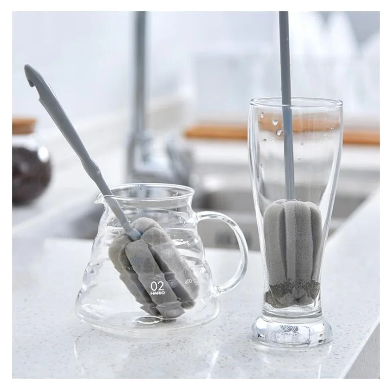 2pcs/lot Long Handle Cup Cleaning Brush Kitchen Cleaning Tool Sponge Brush of Wine Glass Tea Coffee Cups
2pcs/lot Long Handle Cup Cleaning Brush Kitchen Cleaning Tool Sponge Brush of Wine Glass Tea Coffee Cups