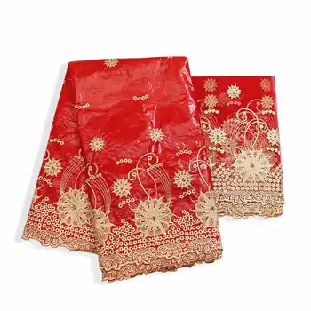 Factory offers Popular Gezner African Bazin riche lace with beads fabric with scarf for Woman Party Dresses 5+2Yds/pcs Red
Factory offers Popular Gezner African Bazin riche lace with beads fabric with scarf for Woman Party Dresses 5+2Yds/pcs Red