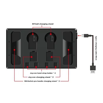Multi-function Charging Host Disc Storage Bracket Handle Elf Ball Charging Base for Switch
Multi-function Charging Host Disc Storage Bracket Handle Elf Ball Charging Base for Switch