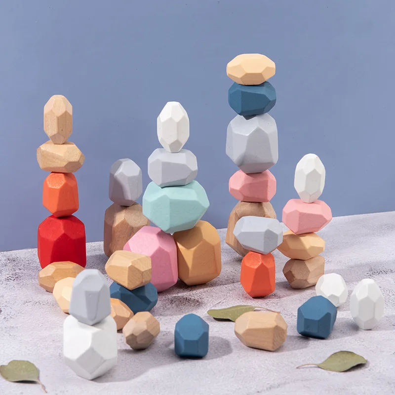 Nordic Style Stacking Game Rainbow Wooden Toy Children's Wooden Colored Stone Jenga Building Block Educational Toy Creative Gift
Nordic Style Stacking Game Rainbow Wooden Toy Children's Wooden Colored Stone Jenga Building Block Educational Toy Creative Gift