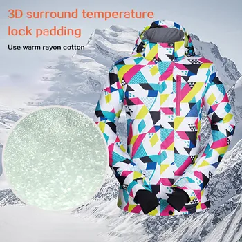 Winter Ski Suit Women's Jacket Coat Cold And Windproof Moisture-Proof Warm Windproof Elastic Wrist Cuffs Pink Warm jacket 2020
Winter Ski Suit Women's Jacket Coat Cold And Windproof Moisture-Proof Warm Windproof Elastic Wrist Cuffs Pink Warm jacket 2020