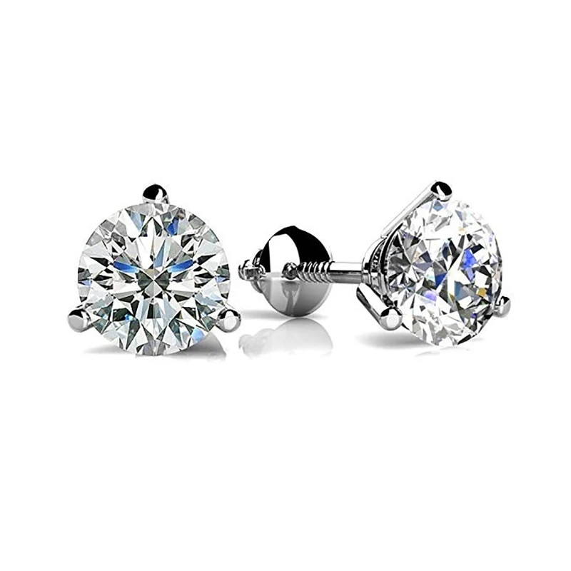6/7/8MM Round Three Prong Lab Diamond Earrings For Women 100% Real 925 Sterling Silver Stud Earrings Female Wedding Luxury Gifts
6/7/8MM Round Three Prong Lab Diamond Earrings For Women 100% Real 925 Sterling Silver Stud Earrings Female Wedding Luxury Gifts
