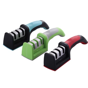 10PCS/LOT 5 seconds to complete Knife Sharpener 3 Stages Professional Kitchen Sharpening Stone Grinder knives Whetstone
10PCS/LOT 5 seconds to complete Knife Sharpener 3 Stages Professional Kitchen Sharpening Stone Grinder knives Whetstone
