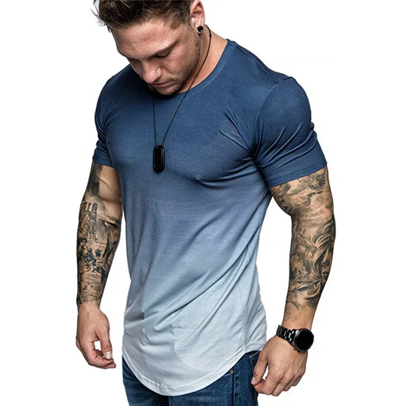 MEW High Quality Running T Shirts Men's Summer Slim Fit Sports Gradient Color Large Size Short Sleeve Top Blouse T shirt Men
MEW High Quality Running T Shirts Men's Summer Slim Fit Sports Gradient Color Large Size Short Sleeve Top Blouse T shirt Men