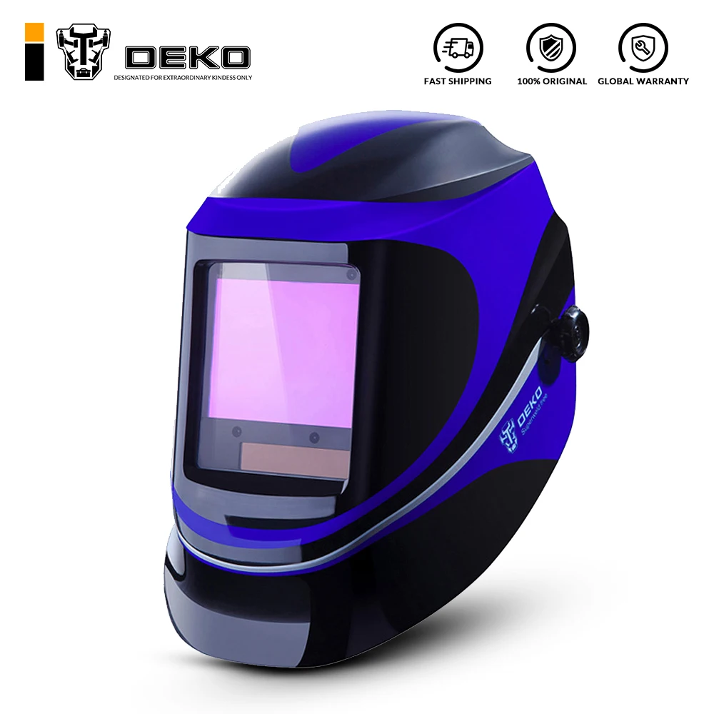 Сварочная маска DEKO шлем для сварки с автоматическим затемнением на солнечной