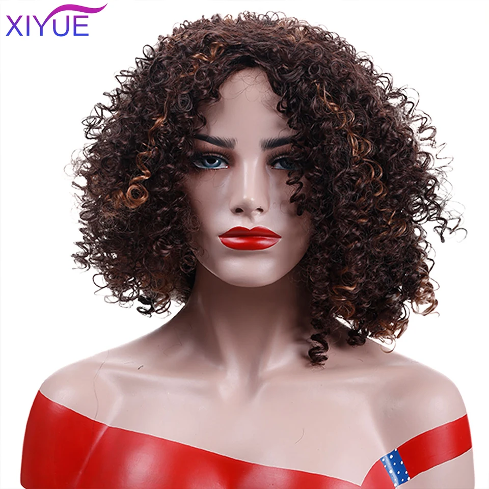 Brown Synthetic Curly Wigs for Women 4 Colors Short Afro Wig African American 12 Inches Light/Dark Brown Hair
Brown Synthetic Curly Wigs for Women 4 Colors Short Afro Wig African American 12 Inches Light/Dark Brown Hair