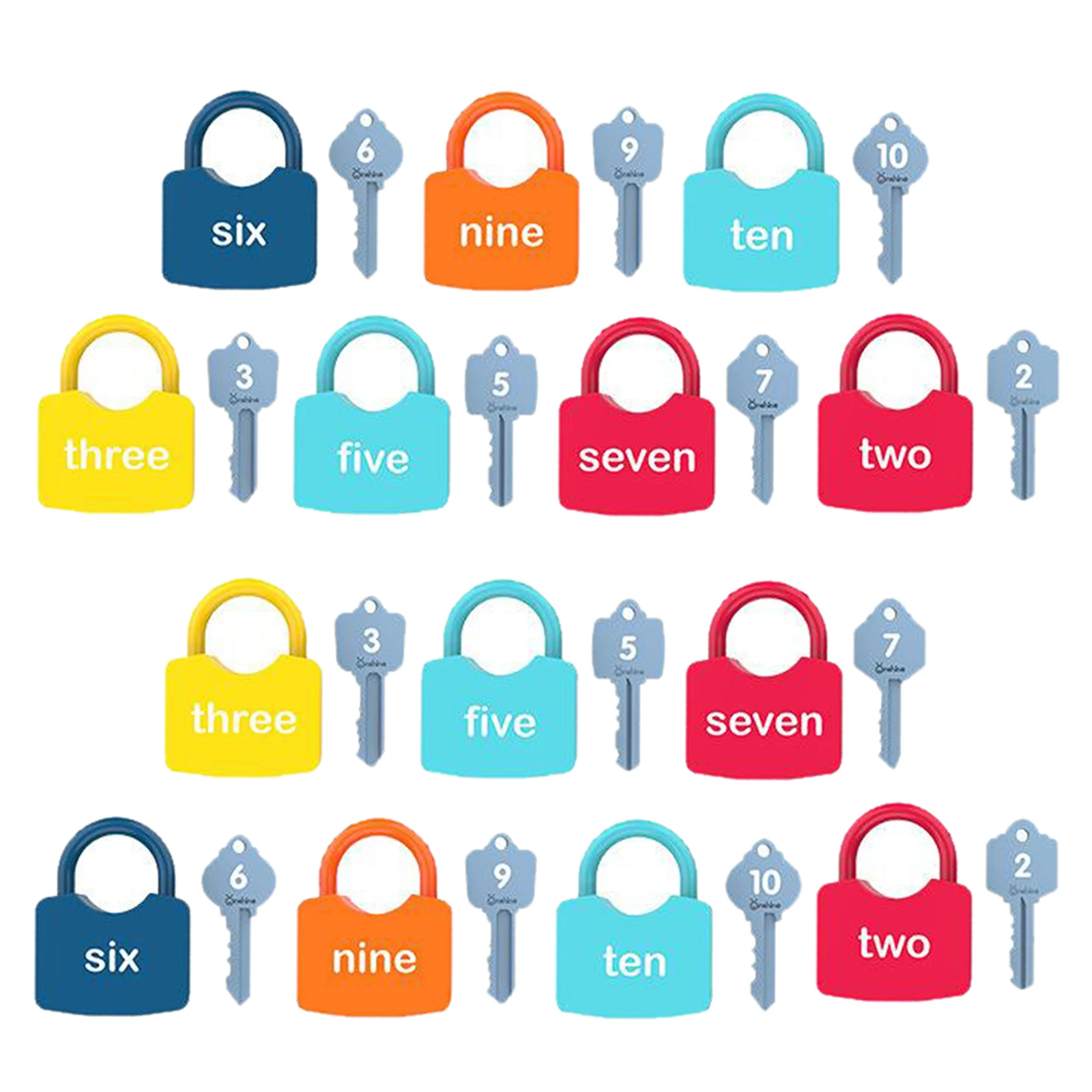 Optional Keys and Padlock Set Matching & Counting Motor Skill Baby Toddlers Preschool Montessori Unlocking Toys | Игрушки и хобби