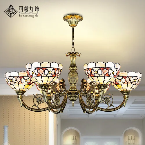 Mediterranean Tiffany Style Shell Pendant Light For Bedroom Dining Room E27 110-240v luminaire suspendu
Mediterranean Tiffany Style Shell Pendant Light For Bedroom Dining Room E27 110-240v luminaire suspendu