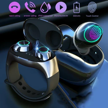 In-Ear 5.0 TWS Bluetooth Earphone HiFi Wireless Sports Headset HM50 Wristband Earbuds Bracelet Earphones for All Phones
In-Ear 5.0 TWS Bluetooth Earphone HiFi Wireless Sports Headset HM50 Wristband Earbuds Bracelet Earphones for All Phones