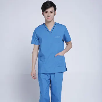 Men Women Scrub Suit Doctor Nurse V-Neck Style Workwear Lab Ventilate Tops Pants Set unisex
Men Women Scrub Suit Doctor Nurse V-Neck Style Workwear Lab Ventilate Tops Pants Set unisex