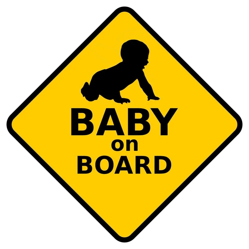 5"*5" Baby on board Funny Vinyl Decal Sticker Car Stickers Window | Автомобили и мотоциклы