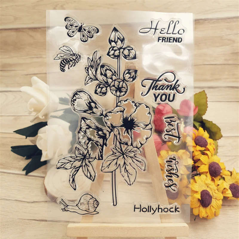Hollyhock Transparent Clear Silicone Stamp Seal DIY Scrapbooking Photo Album Decoration Rubber Stamp Painting Template Stencils
Hollyhock Transparent Clear Silicone Stamp Seal DIY Scrapbooking Photo Album Decoration Rubber Stamp Painting Template Stencils