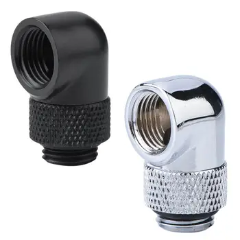 G1/4 Thread 90 Degree Elbow Rotary PC Water Tube Connector Adapter Hard Pipe Fittings for PC Computer Water Cooling System
G1/4 Thread 90 Degree Elbow Rotary PC Water Tube Connector Adapter Hard Pipe Fittings for PC Computer Water Cooling System