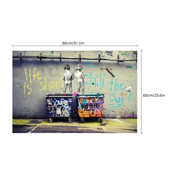 HD Printed Home Decor Frameless Scrawl Kids Style Canvas Painting Wall Art Pictures Decor for Home Living Room Bedroom Two Size
HD Printed Home Decor Frameless Scrawl Kids Style Canvas Painting Wall Art Pictures Decor for Home Living Room Bedroom Two Size