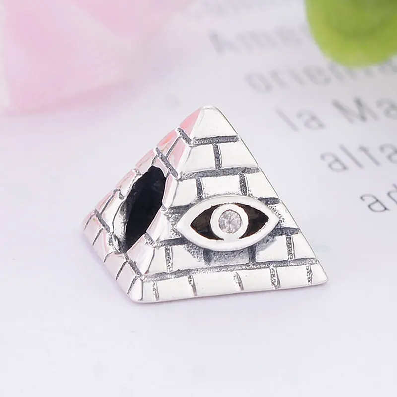 925 Sterling Silver Triangle Sqaure Pyramid Turkish Evil Eye Bead Fit Original Pandora Charm Bracelet Making Jewelry Berloque
925 Sterling Silver Triangle Sqaure Pyramid Turkish Evil Eye Bead Fit Original Pandora Charm Bracelet Making Jewelry Berloque
