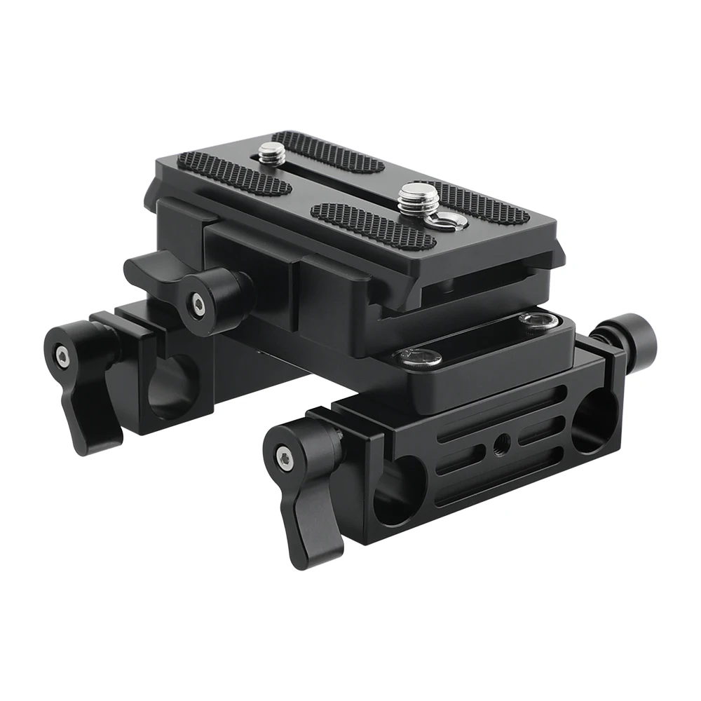 CAMVATE Manfrotto Quick Release Plate With Double 15mm LWS Rod Holder For DSLR Camera Cage Rod Support System C2577
CAMVATE Manfrotto Quick Release Plate With Double 15mm LWS Rod Holder For DSLR Camera Cage Rod Support System C2577