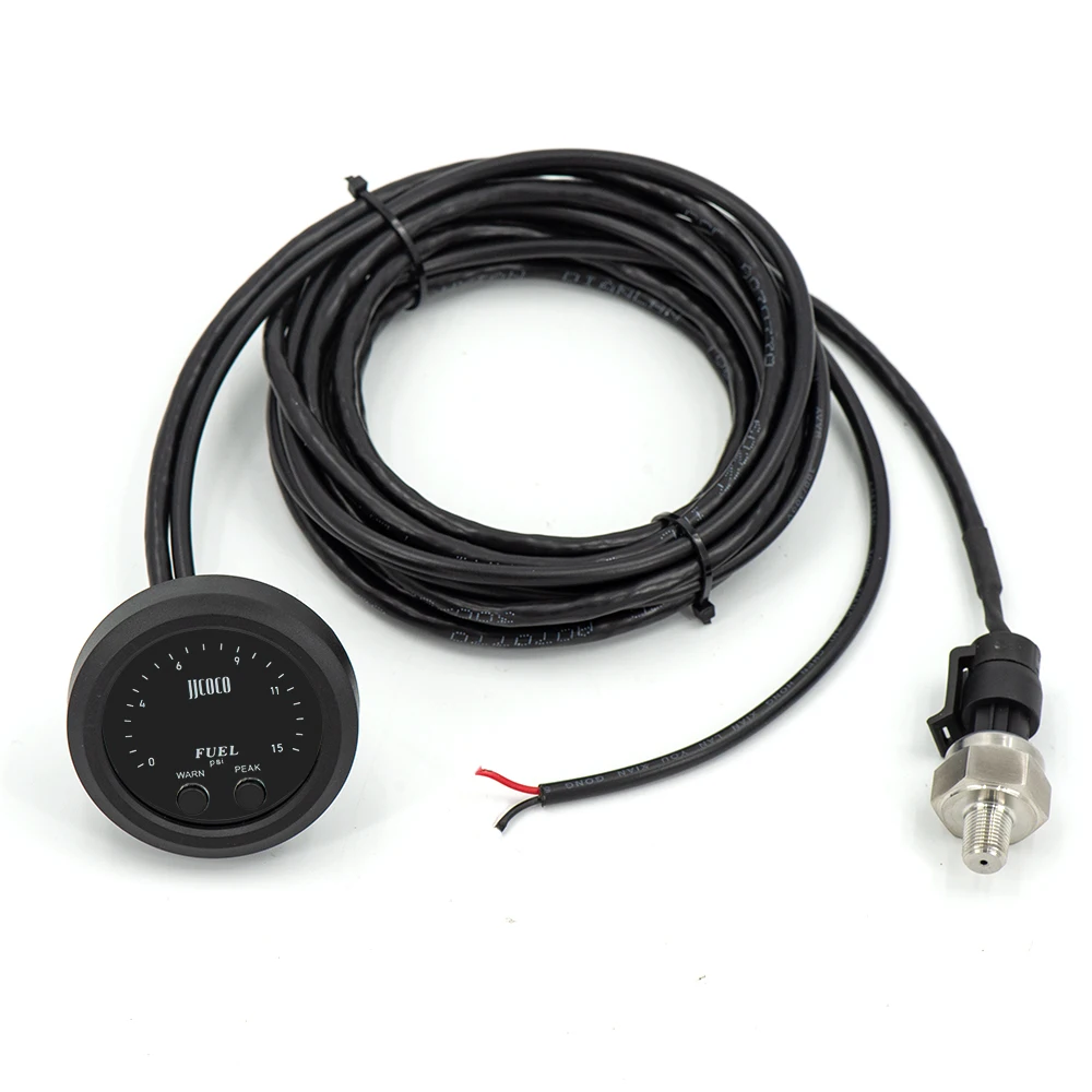 

Universal 2inch / 52mm Electronic Fuel Pressure Gauge With 1/8 Npt Sensor Oil Pressure Digital 0-15psi Red Led Ultra-Thin