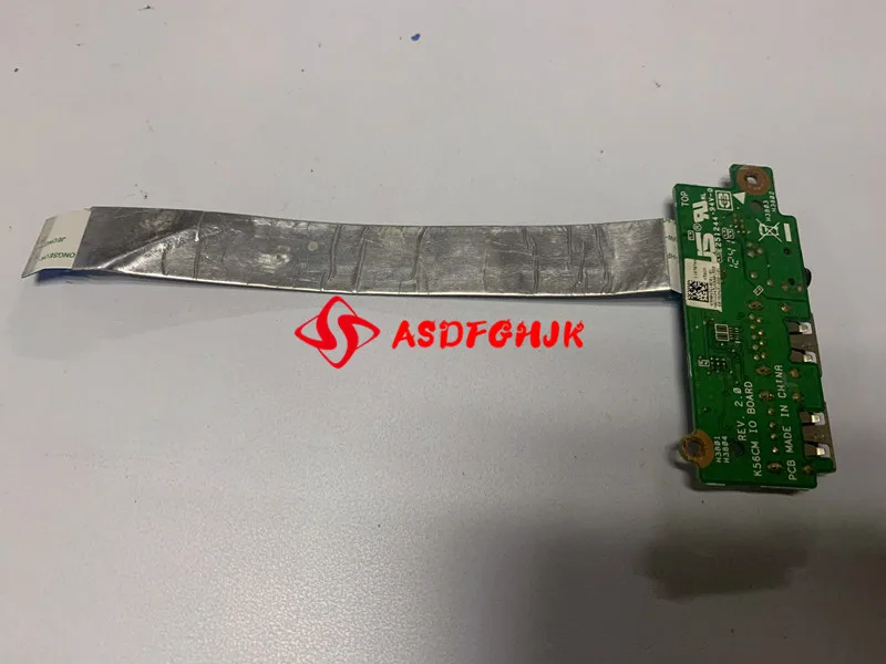Original For Asus K56C K56CA K56CM Usb audio Board K56CM IO BOARD WITH CABLE Works perfectly
Original For Asus K56C K56CA K56CM Usb audio Board K56CM IO BOARD WITH CABLE Works perfectly