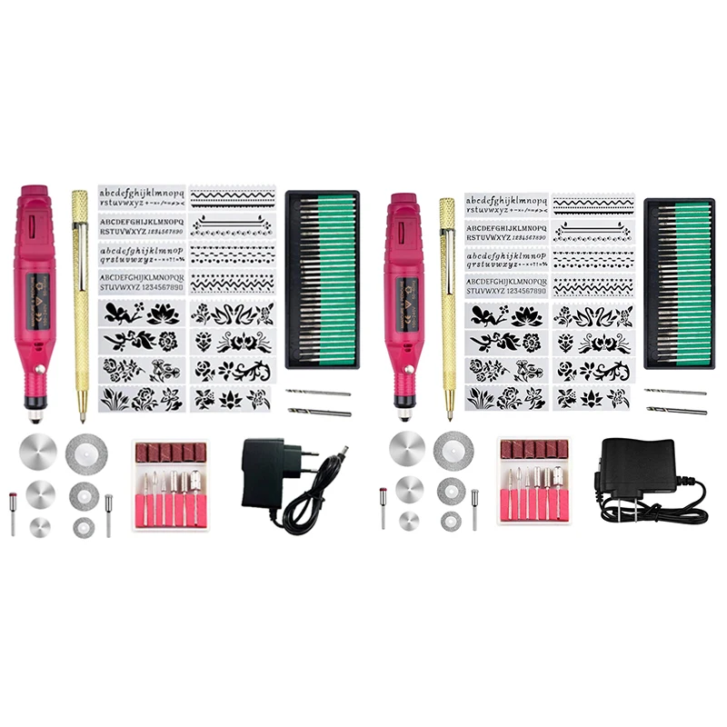 70-Piece Engraving Tool Kit, Multi-Function Electric Engraver Pen Diy Rotary Tool for Jewellery Glass Ceramic Wood Plastic with
70-Piece Engraving Tool Kit, Multi-Function Electric Engraver Pen Diy Rotary Tool for Jewellery Glass Ceramic Wood Plastic with