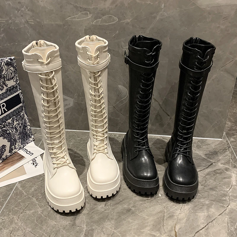 Autumn and Winter Knee-high Boots Women's PU Leather Boots Brand Design Women's Platform Boots Fashion Chelsea Boots 2021
Autumn and Winter Knee-high Boots Women's PU Leather Boots Brand Design Women's Platform Boots Fashion Chelsea Boots 2021
