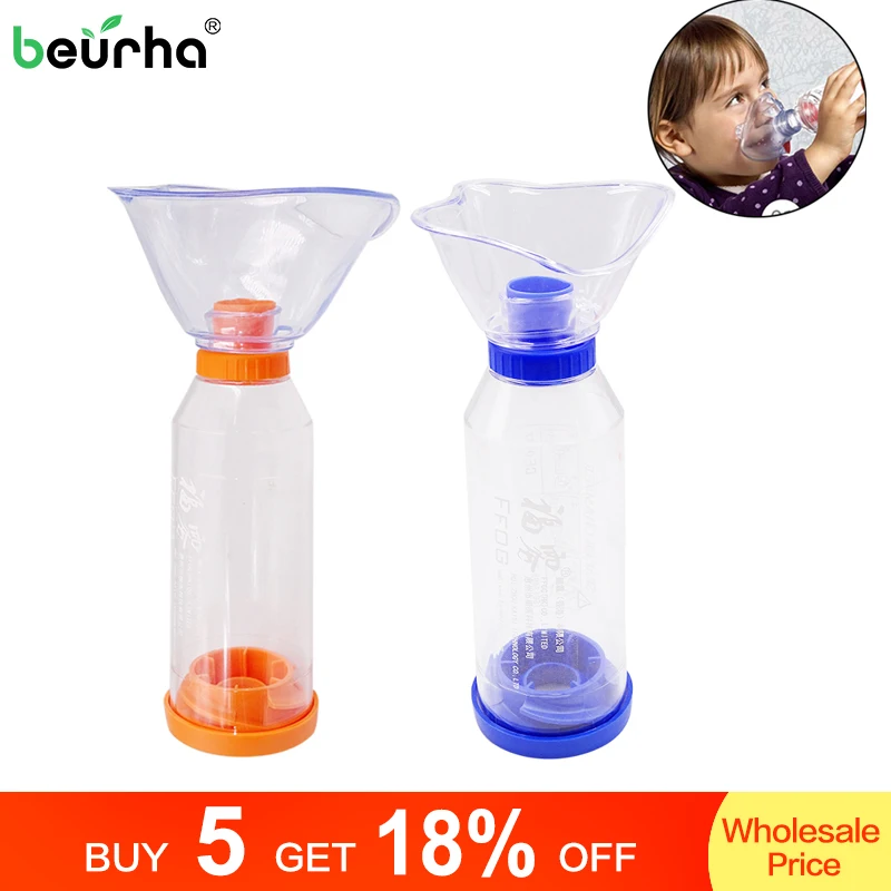 

Infants Children Adult A Spacer Drum Suction Spacer Device Asthma Inhalation Mask Home Air Compressed Nebulizer Tank Health Care