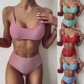 2020 New swimwear women Solid Color Push-Up Padded Bra Bikini Set Swimsuit Swimwear maillot de bain femme
2020 New swimwear women Solid Color Push-Up Padded Bra Bikini Set Swimsuit Swimwear maillot de bain femme