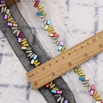 5.5 Yards Minority Style Mesh Ribbon Lace 2019 New handwork beadi National Folk Ethnic Colored Braid Trims Band
5.5 Yards Minority Style Mesh Ribbon Lace 2019 New handwork beadi National Folk Ethnic Colored Braid Trims Band