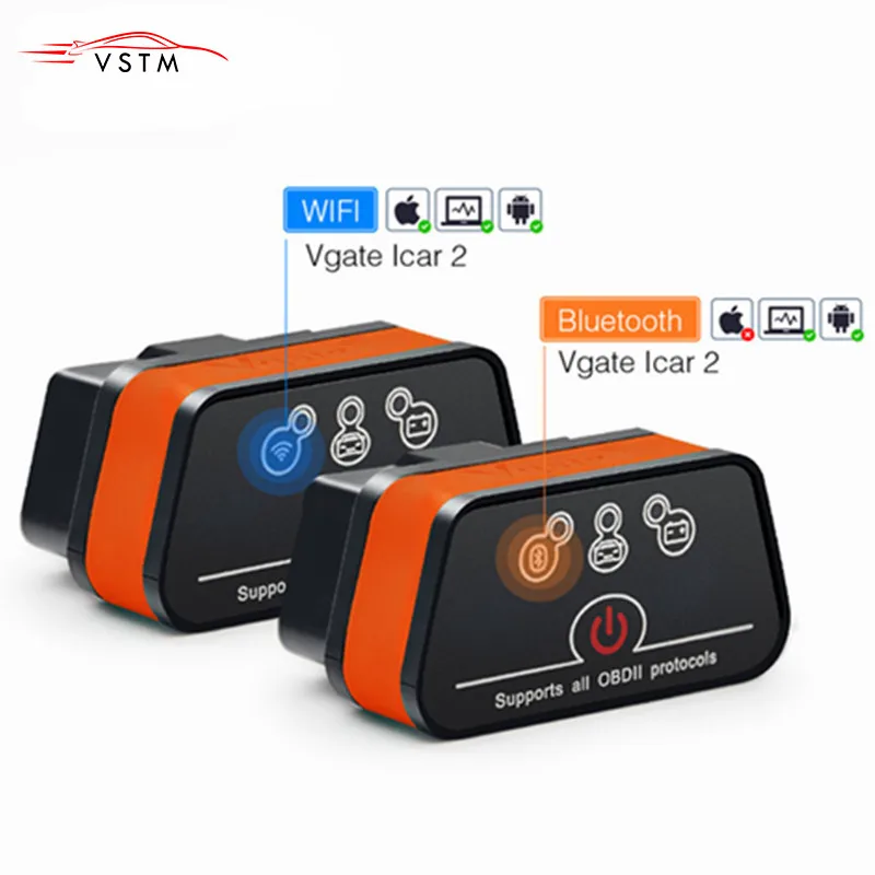 Vgate iCar2 ELM327 obd2 Bluetooth scanner elm 327 V2.1 obd 2 wifi icar 2 auto diagnostic scanner for android/PC/IOS code reader
Vgate iCar2 ELM327 obd2 Bluetooth scanner elm 327 V2.1 obd 2 wifi icar 2 auto diagnostic scanner for android/PC/IOS code reader