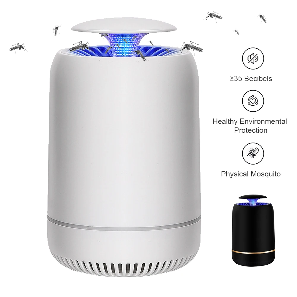 LED Killer Lamp Catcher USB Lamp Fan Pest Insect Trap Light Repellent Black/White
LED Killer Lamp Catcher USB Lamp Fan Pest Insect Trap Light Repellent Black/White