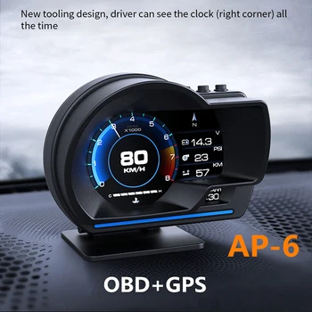 AP-6 Universal Car HUD OBD + GPS Dual System Smart Head Up Display with Navigation Speedometer Alarm Ambient Light
AP-6 Universal Car HUD OBD + GPS Dual System Smart Head Up Display with Navigation Speedometer Alarm Ambient Light