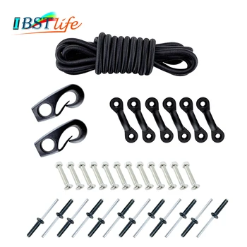 2.5m Kayak Black Bungee Rigging Kit with Screws or Rivets Bungee Cord Ends Rope Pad Eyes Water Sports Kayak Boats Accessories
2.5m Kayak Black Bungee Rigging Kit with Screws or Rivets Bungee Cord Ends Rope Pad Eyes Water Sports Kayak Boats Accessories